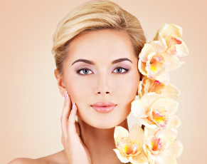 Картинка девушки -unsort+ лица +портреты девушка лицо глаза губы цветы