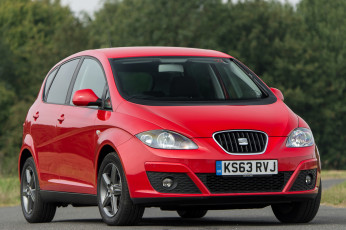 обоя автомобили, seat, altea, i-tech, 2013г, красный