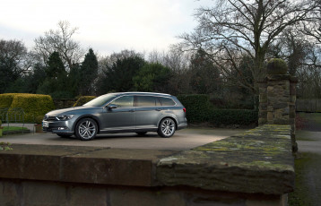 обоя автомобили, volkswagen, 2015г, b8, gt, estate, серый, passat