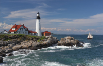 Картинка природа маяки маяк побережье