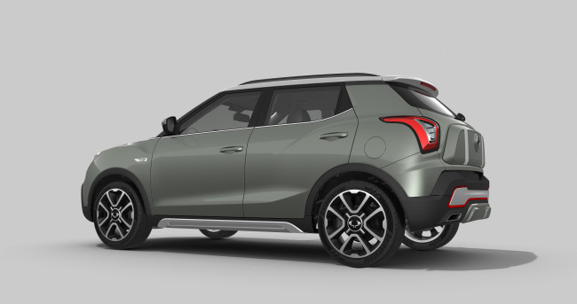 Обои картинки фото автомобили, ssang yong, серый, 2014г, concept, xiv-adventure, ssangyong