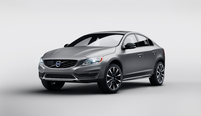 Обои картинки фото автомобили, volvo, s60, cross, country, 2015г, серый
