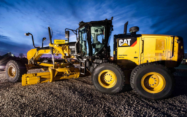 Обои картинки фото техника, грейдеры, грейдер