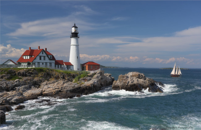 Обои картинки фото природа, маяки, маяк, побережье