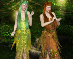 Картинка 3д+графика фантазия+ fantasy взгляд девушки фон