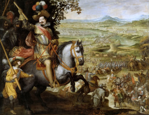 Картинка рисованное живопись город река армия батальный жанр картина освобождение констансы