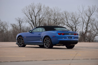 обоя автомобили, camaro, синий, convertible, edition, wheels, 2013г, chevrolet, 2ss, hot