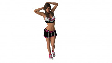 Картинка 3д+графика люди+ people фон взгляд девушка