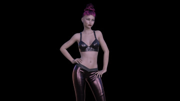 обоя 3д графика, люди , people, взгляд, девушка, фон