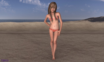 Картинка 3д+графика люди+ people фон взгляд девушка