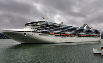 Картинка grand+princess корабли лайнеры круизный лайнер