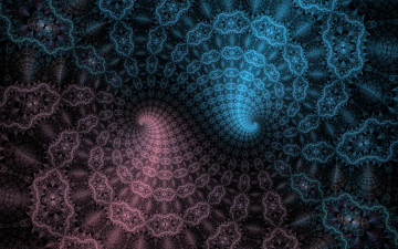 Картинка 3д+графика фракталы+ fractal цвета фон узор