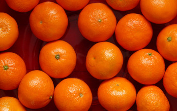 Картинка еда цитрусы россыпь блюдо мандарины