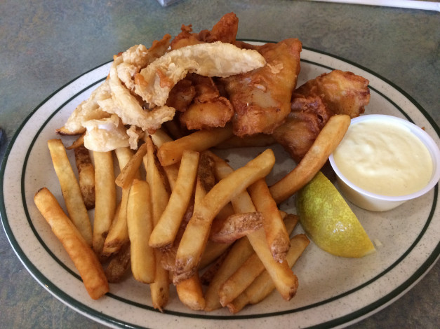 Обои картинки фото еда, мясные блюда, картошка, приправа, рыба