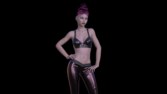 Обои картинки фото 3д графика, люди , people, взгляд, девушка, фон