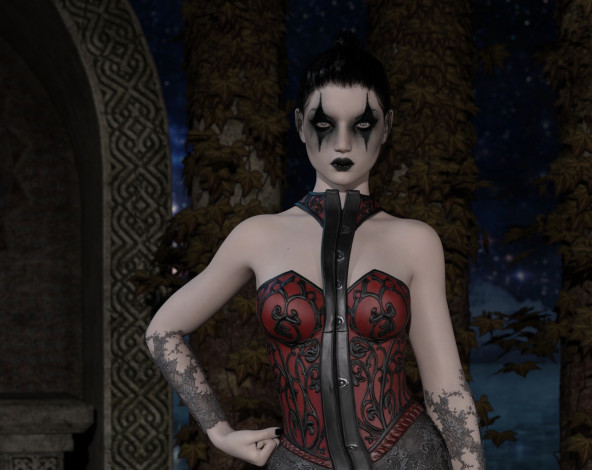 Обои картинки фото 3д графика, фантазия , fantasy, девушка, фон, взгляд