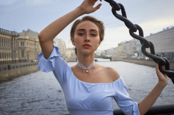 Картинка девушка девушки -unsort+ блондинки +светловолосые модель диана миронова река