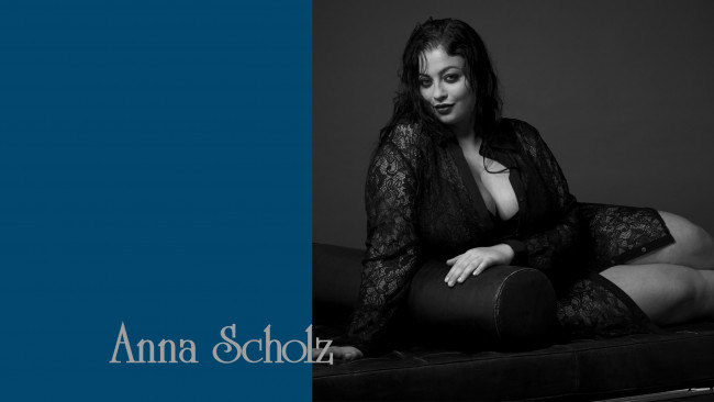 Обои картинки фото anna scholz, девушки, -unsort , брюнетки, темноволосые, модель, plus, size, model, девушка, big, beautiful, woman, толстушка, размера, плюс, anna, scholz