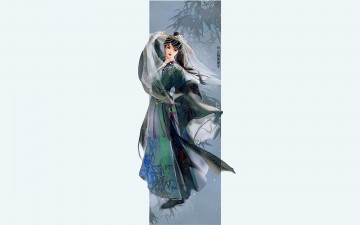 Картинка рисованное люди девушка шляпа