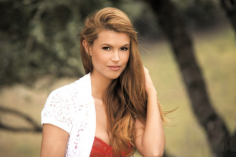 обоя девушки, amelia talon, рыжая, белье, кофта