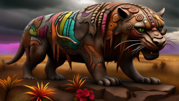 Картинка 3д+графика животные+ animals нейросети графика нейроарт ai art нейронные сети рисунки нейро искусство