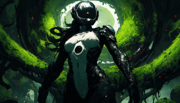 Картинка фэнтези роботы +киборги +механизмы нейросети графика нейроарт ai art нейронные сети рисунки нейро искусство