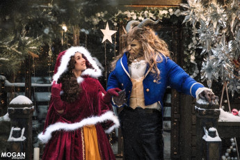 обоя девушки, анна шаховская, образы, косплей, наряды, костюмы, красавица, чудовище, плащ, магазин, новый, год, украшения, снег