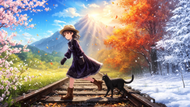 Обои картинки фото аниме, пейзажи,  природа, нейросети, графика, нейроарт, ai, art, нейронные, сети, рисунки, нейро, искусство, нейрографика, graphics, neuroart, neural, networks, drawings, neuro, neurography