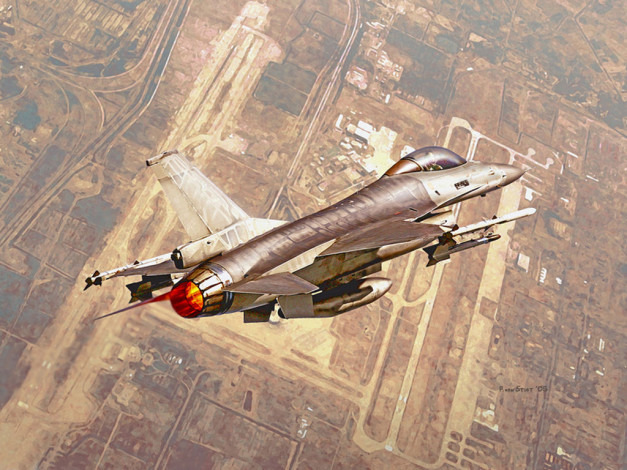 Обои картинки фото авиация, 3д, рисованые, graphic