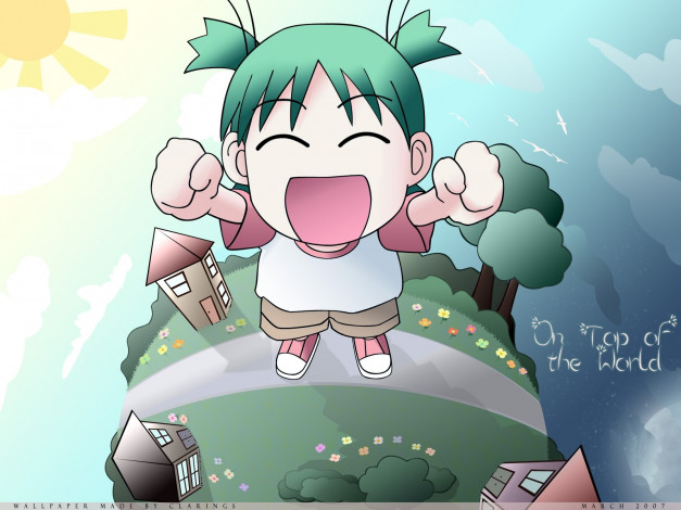 Обои картинки фото yotsubato, аниме