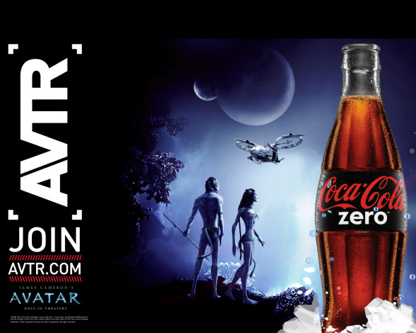 Обои картинки фото avatar, бренды, coca, cola