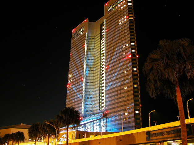 Обои картинки фото города, огни, ночного, miyazaki, japan