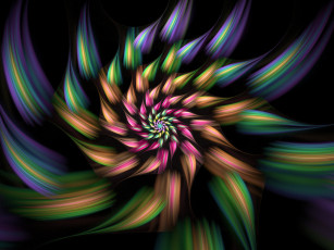 Картинка 3д графика fractal фракталы фон узор