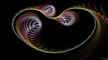 Картинка 3д графика fractal фракталы фон