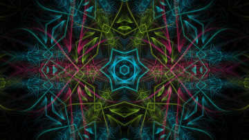 Картинка 3д графика fractal фракталы фон узор