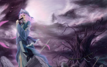 Картинка аниме touhou ююко сайгедзи