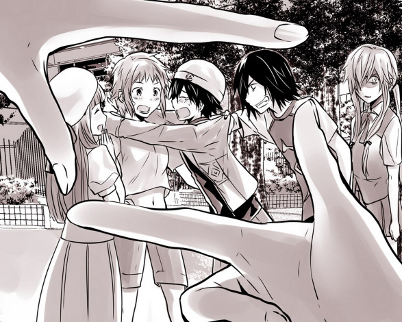 Обои картинки фото аниме, mirai, nikki, персонажи