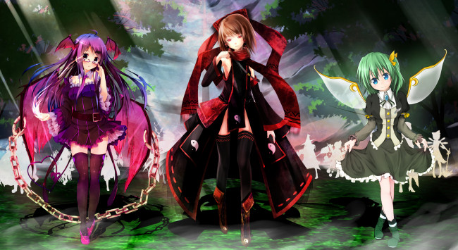 Обои картинки фото аниме, touhou, персонажи, тохо