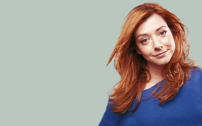 Обои картинки фото Alyson Hannigan, девушки, , , рыжие, волосы