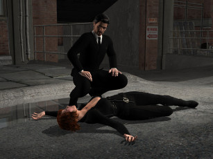 Картинка 3д+графика fantasy+ фантазия ночь улица