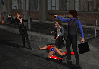 Картинка wonder+woman 3д+графика fantasy+ фантазия ночь улица