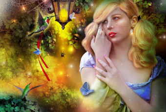 Картинка фэнтези фотоарт девушка