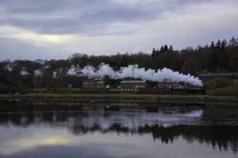 Картинка техника паровозы поезда рельсы локомотив