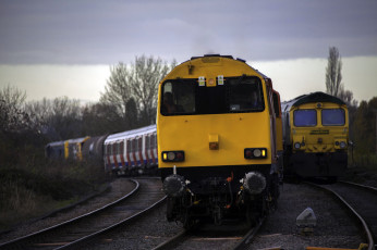 обоя техника, поезда, рельсы, локомотив