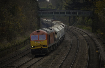 обоя техника, поезда, локомотив, рельсы