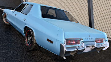 Картинка автомобили 3д 1974 dodge monaco