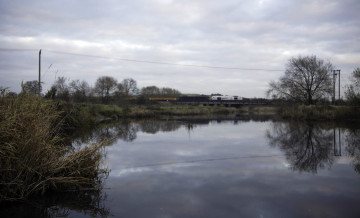 Картинка техника поезда локомотив рельсы