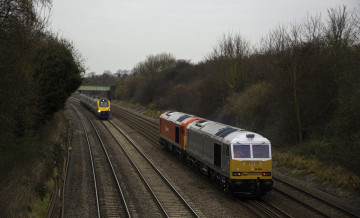 Картинка техника поезда рельсы локомотив