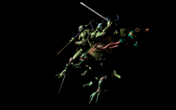 обоя Черепашки ниндзя, мультфильмы, tmnt, teenage, mutant, ninja, turtles, Черепашки, ниндзя