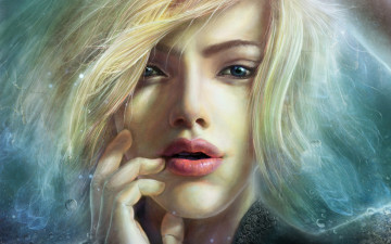 Картинка фэнтези девушки задумчивость взгляд блондинка девушка